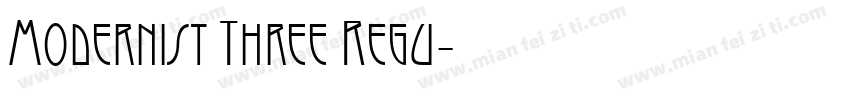 Modernist Three Regu字体转换